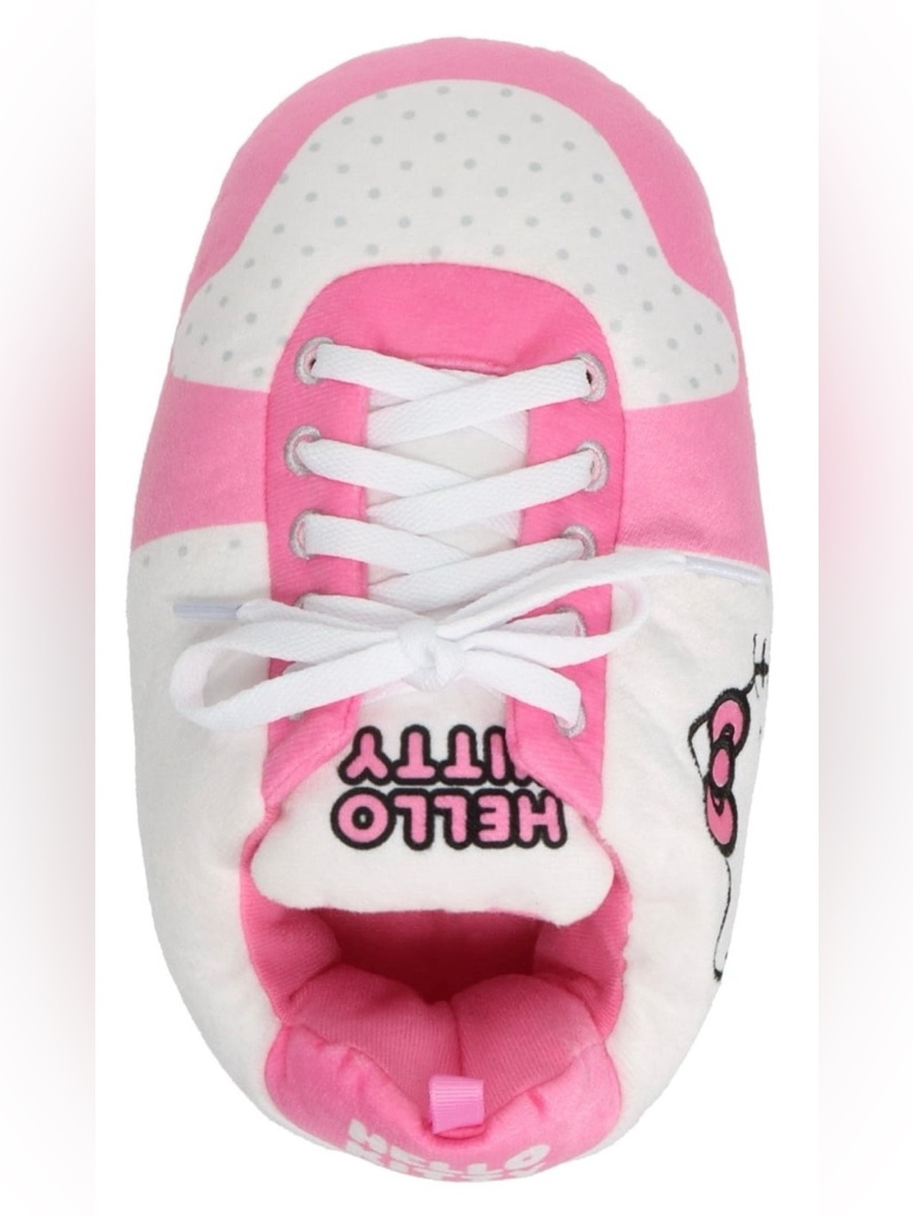 BRAND NEW Hello  Kitty Pink and White Plush Kids Slippers Size 2/3